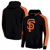 Men's San Francisco Giants Fanatics Branded Iconic Fleece Pullover Hoodie Black & Orange